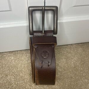 Timberland Dark Brown Leather Belt